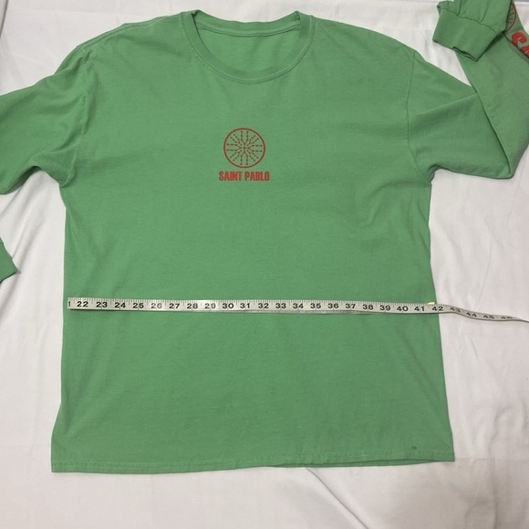 SAINT PABLO,TOUR,GREEN,LONG SLEEVE, MEN’S T-SHIRT. Chest-44 Inches - Picture 5 of 13